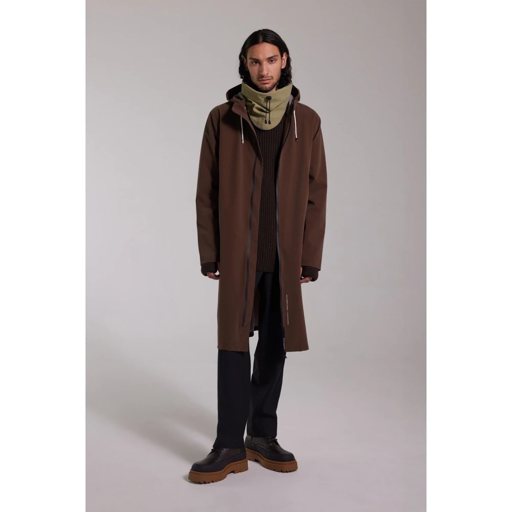 Stutterheim Lichtgewicht Matte Parka voor Mannen Brown Heren