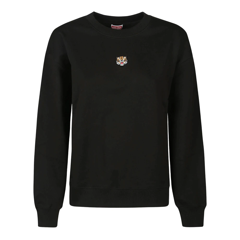 Kenzo Reguliere sweatshirt met tijgerprint Black Dames