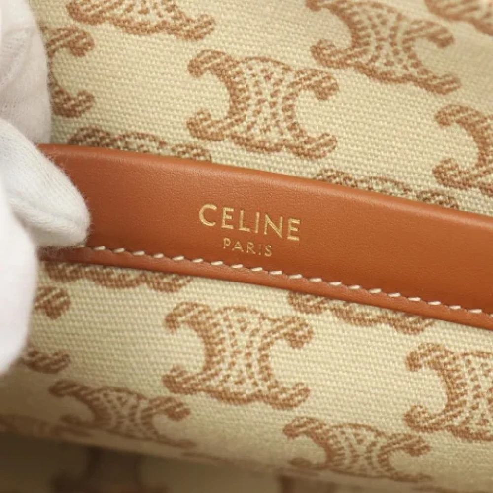 Celine Vintage Pre-owned Canvas celine-bags Beige Dames