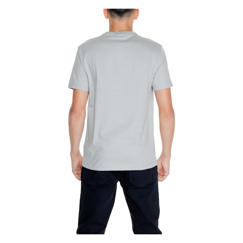 Calvin Klein Katoenen Heren T-shirt Polo Collectie Gray Heren