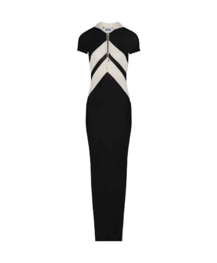 robe-noire-a-imprime-spiral