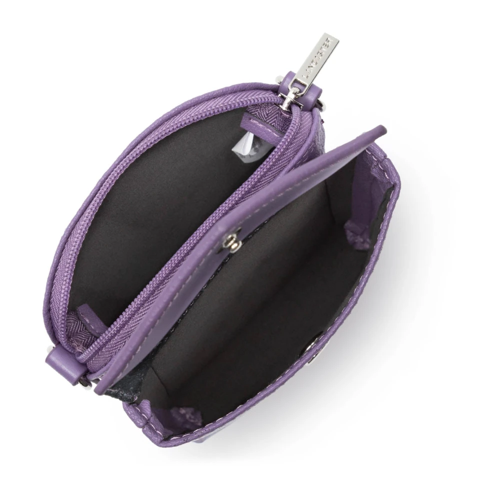 Lancaster Dubbele Rits Smartphone Hoesje Maya Donker Mauve Purple Dames
