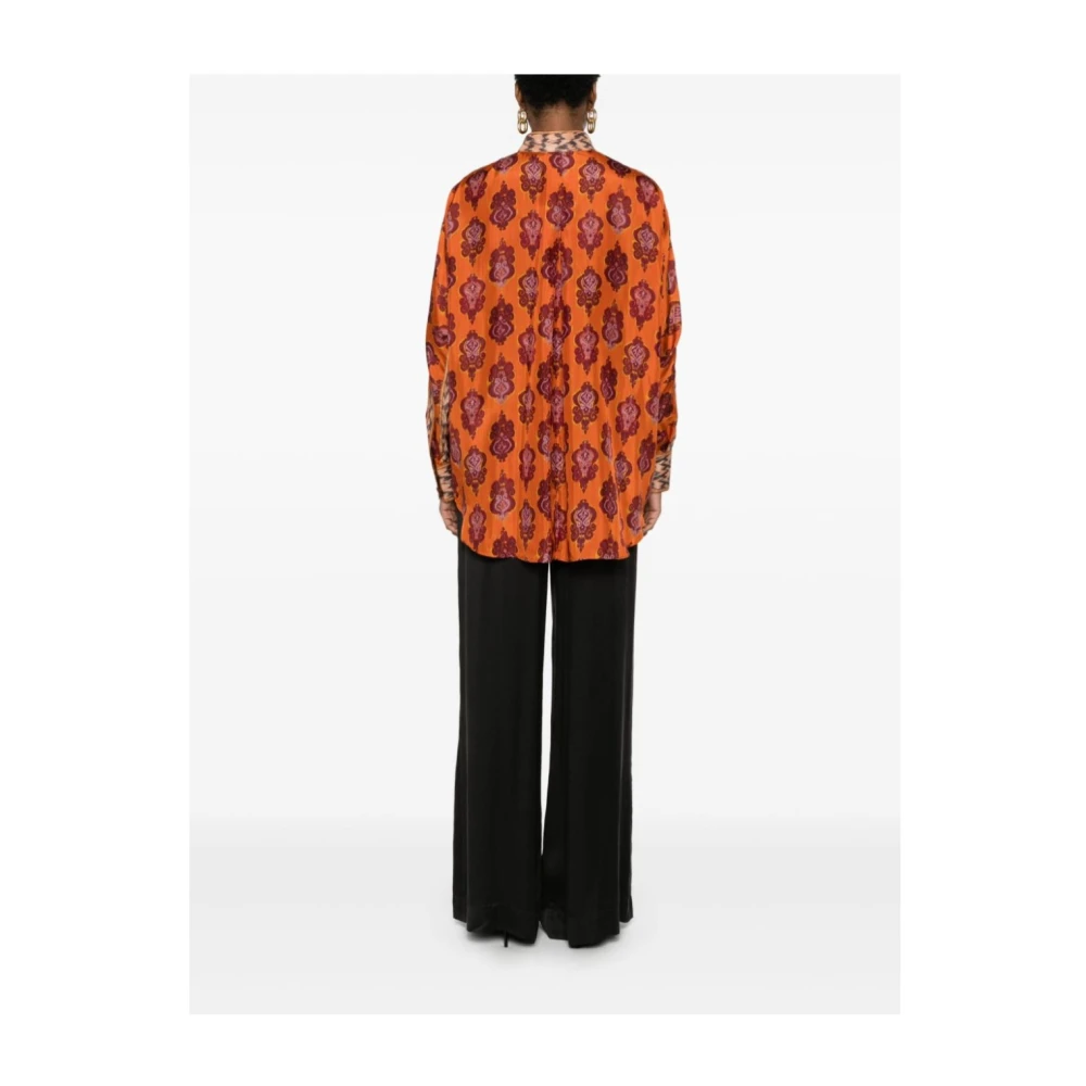 Zimmermann Zonsondergang Dolman Shirt Orange Dames