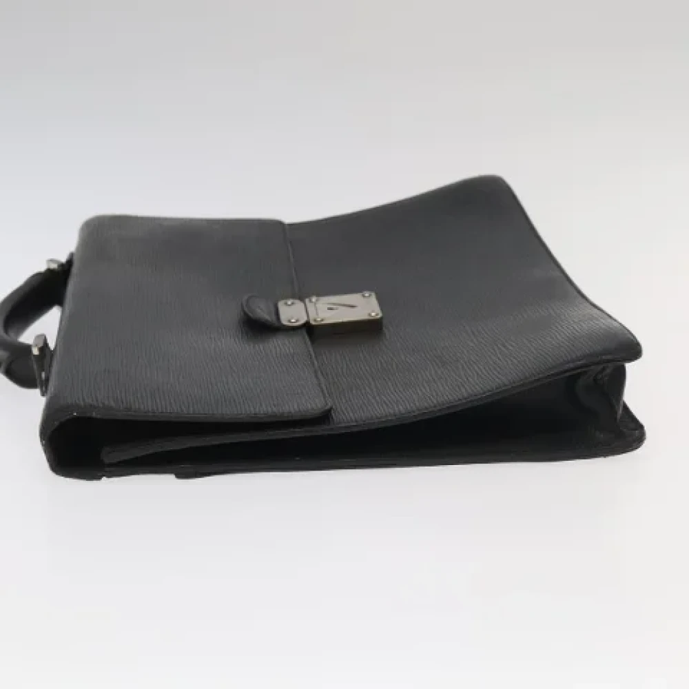 Louis Vuitton Vintage Pre-owned Leather handbags Black Dames