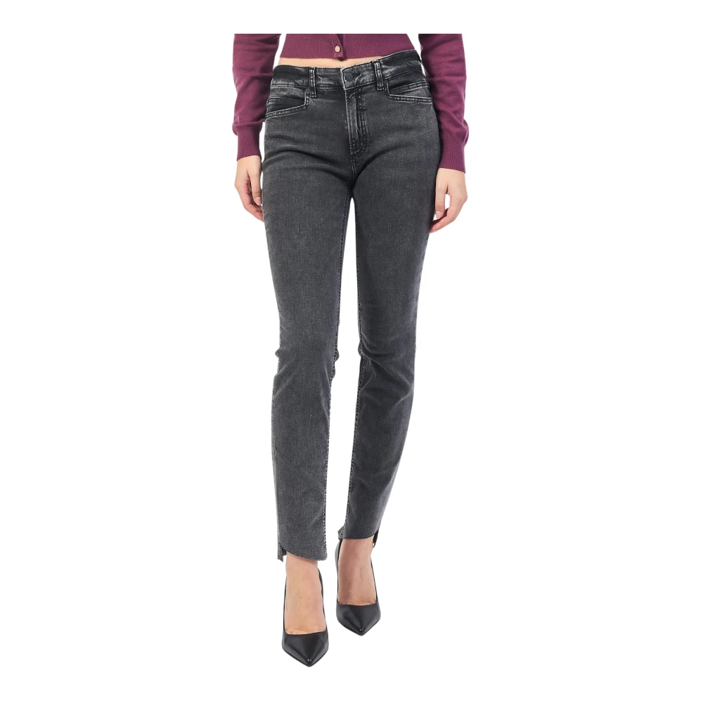 Hugo Boss Zwarte Slim Fit Enkel Jeans Black Dames