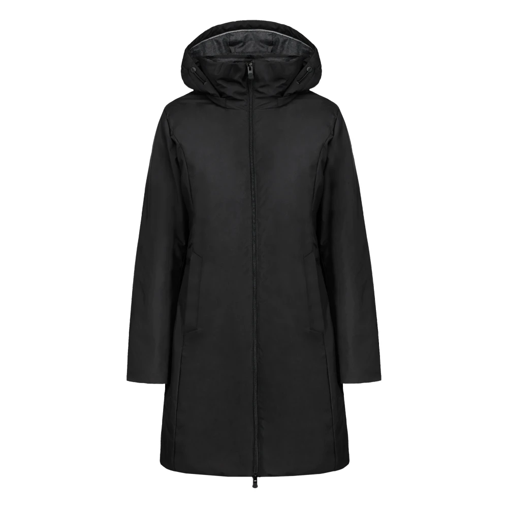 People of Shibuya Lange Parka met Afneembare Capuchon Black Dames