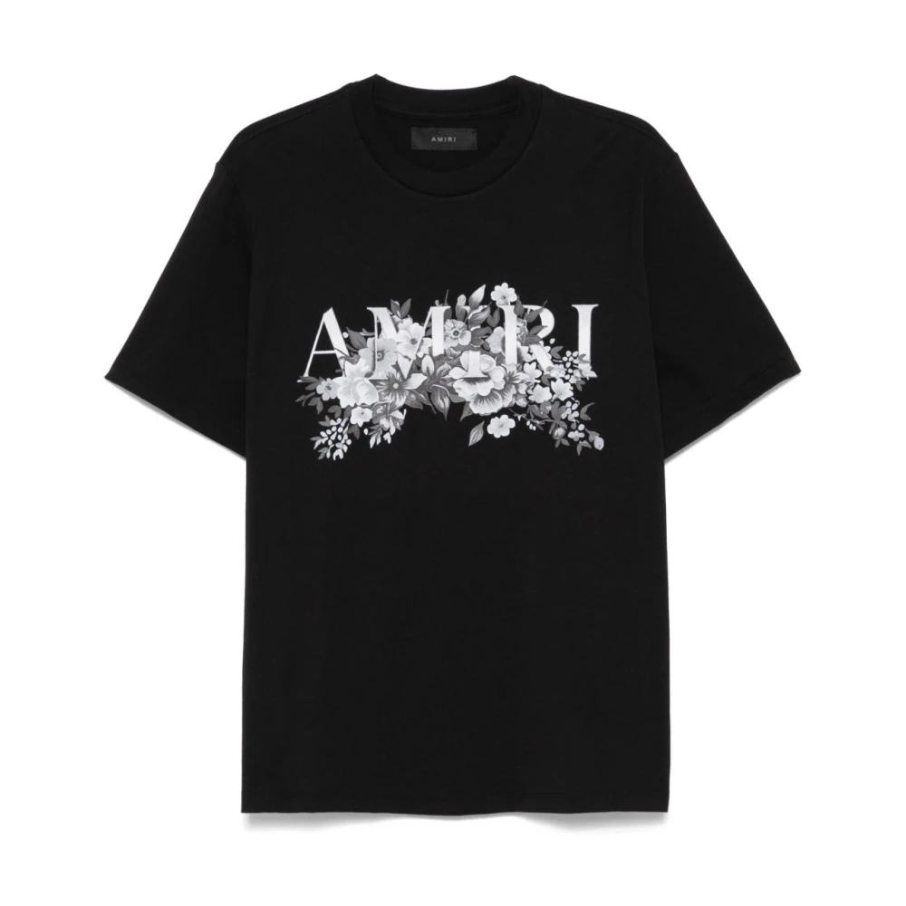 Amiri Zwarte Crew Neck T-shirts en Polos Black Heren