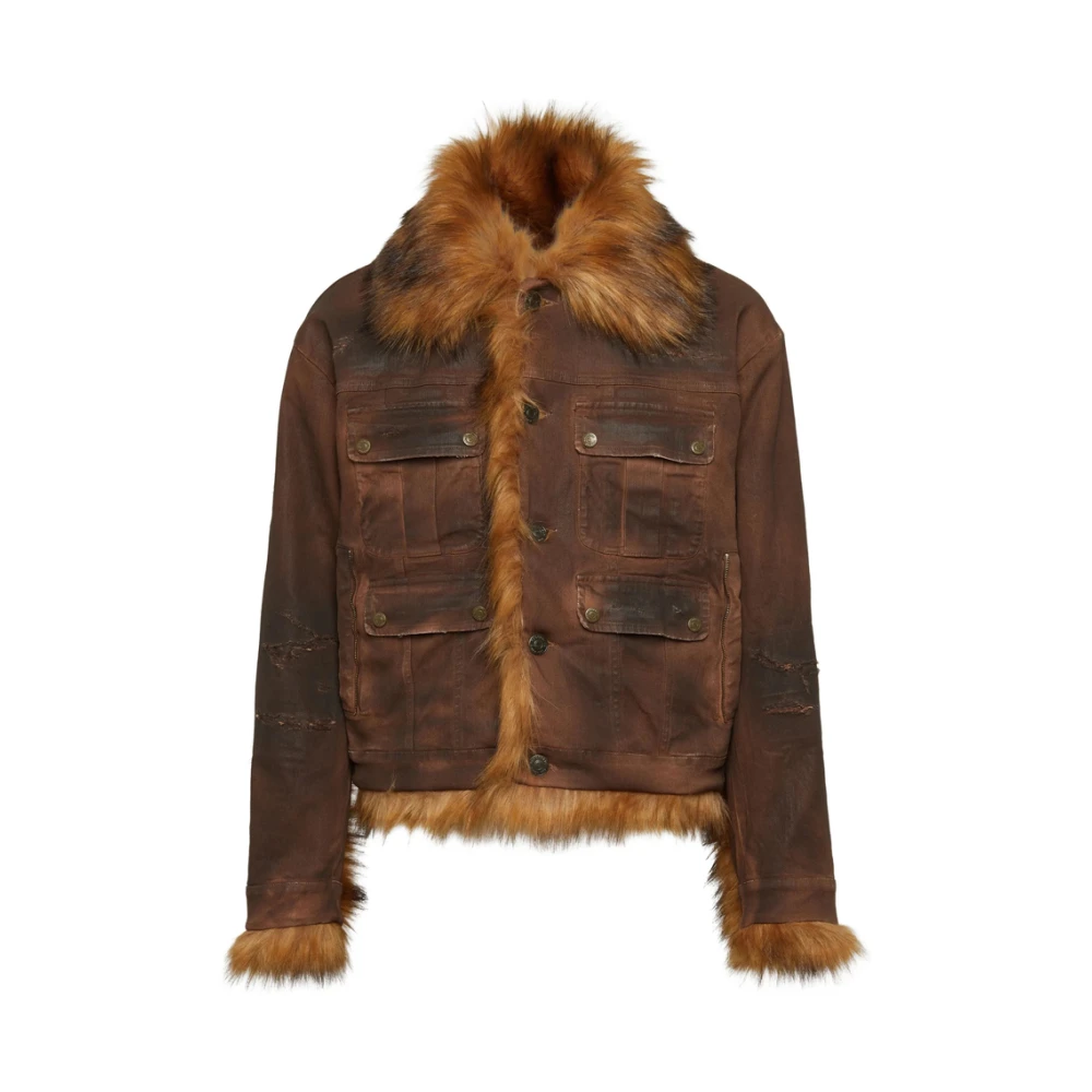 Jackets > Faux Fur & Shearling Jackets - - Dsquared2 - Modalova