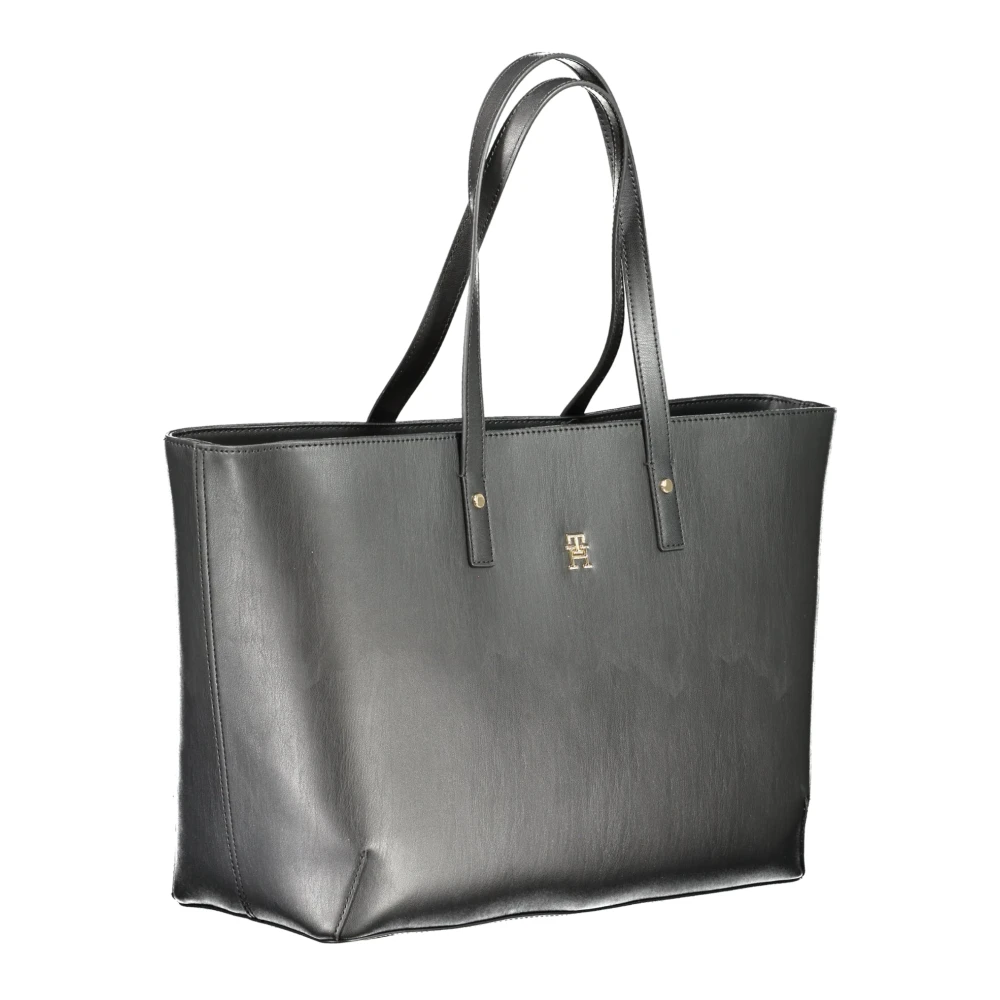 Tommy Hilfiger Zwarte schoudertas met meerdere compartimenten Black Dames
