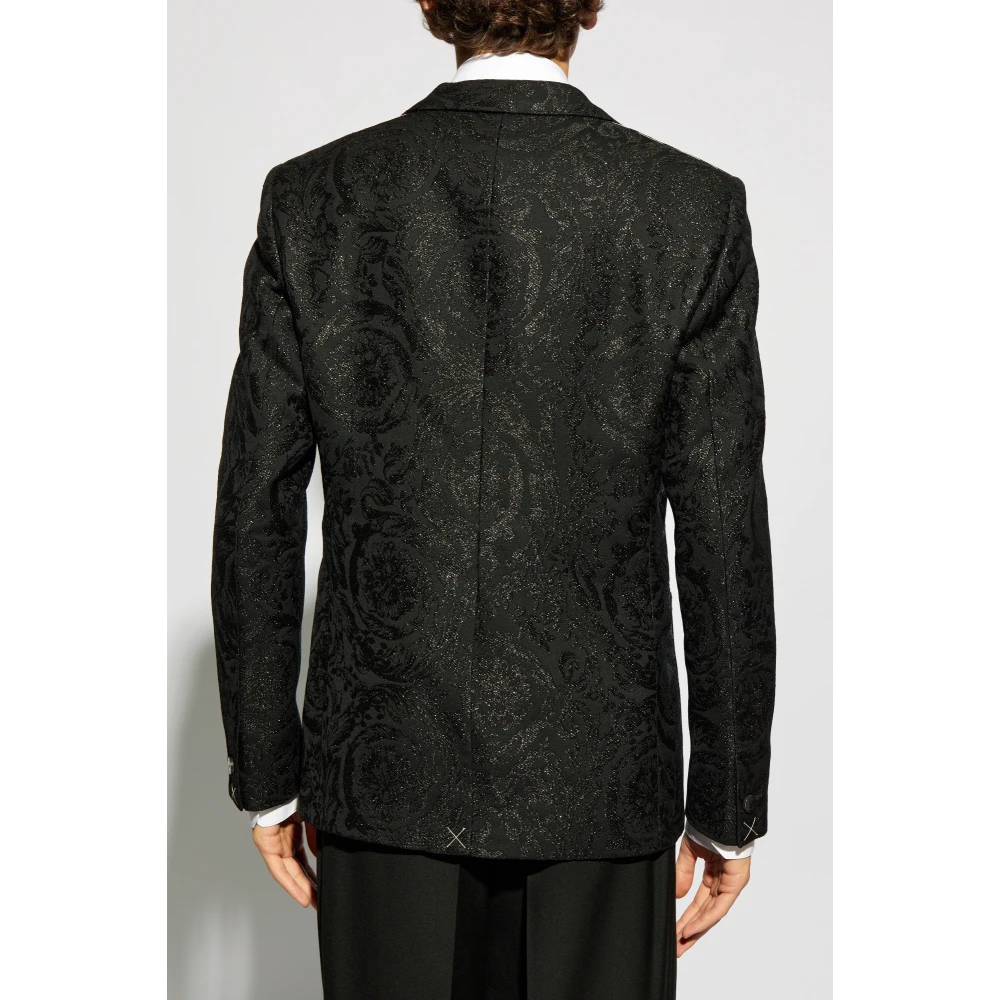 Versace Gestreepte blazer Black Heren