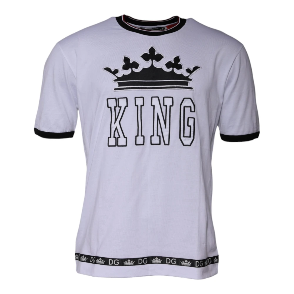 Dolce & Gabbana Herren Weiß Oberteile, Mgröße: