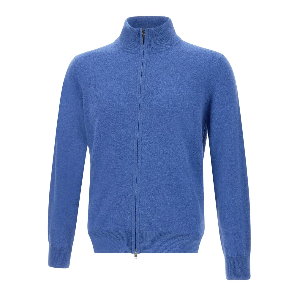 Kangra Merino Wool Cardigan, Air Force Blue Blue, Herr