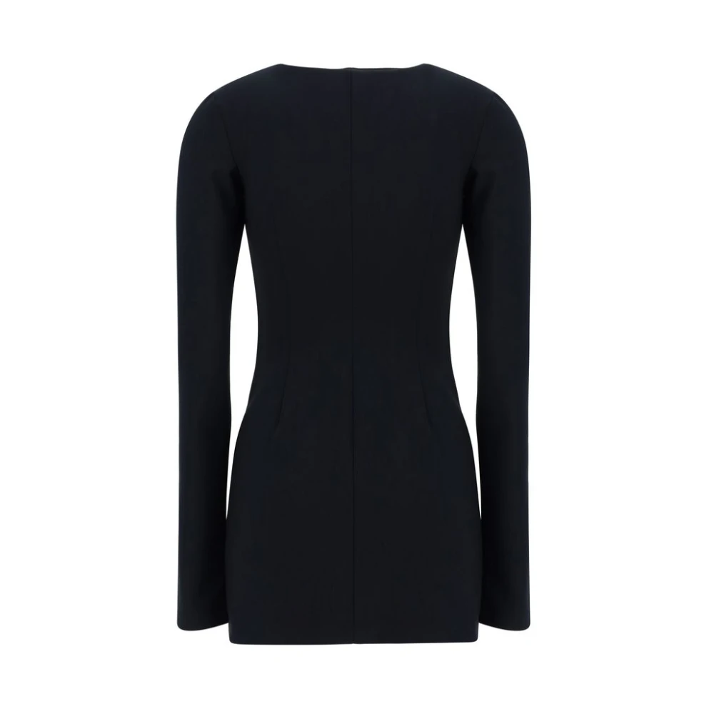The Attico Stijlvolle Mini Jurk met Rits Black Dames