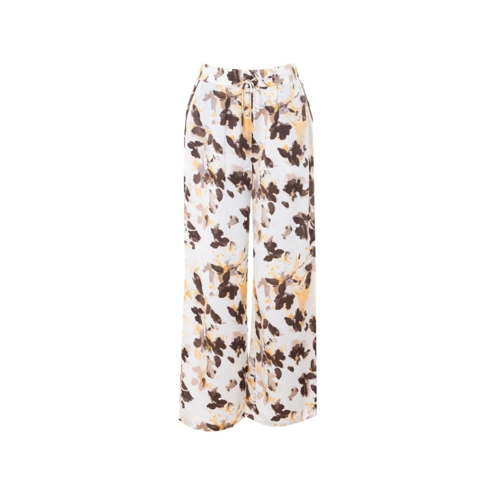 Liu Jo Vrouw Multicolor Broek Met Bloemenprint
