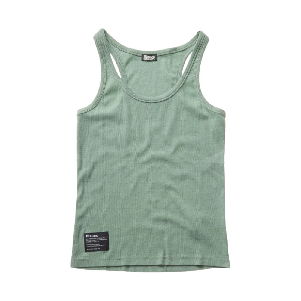 Blauer Vrouw Groente Tops Dames, Groen, M, Sleeveless Top