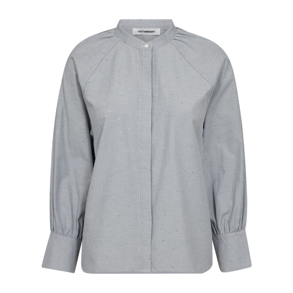 Co'Couture Gestreepte GemCC Shirt Blouse Gray Dames