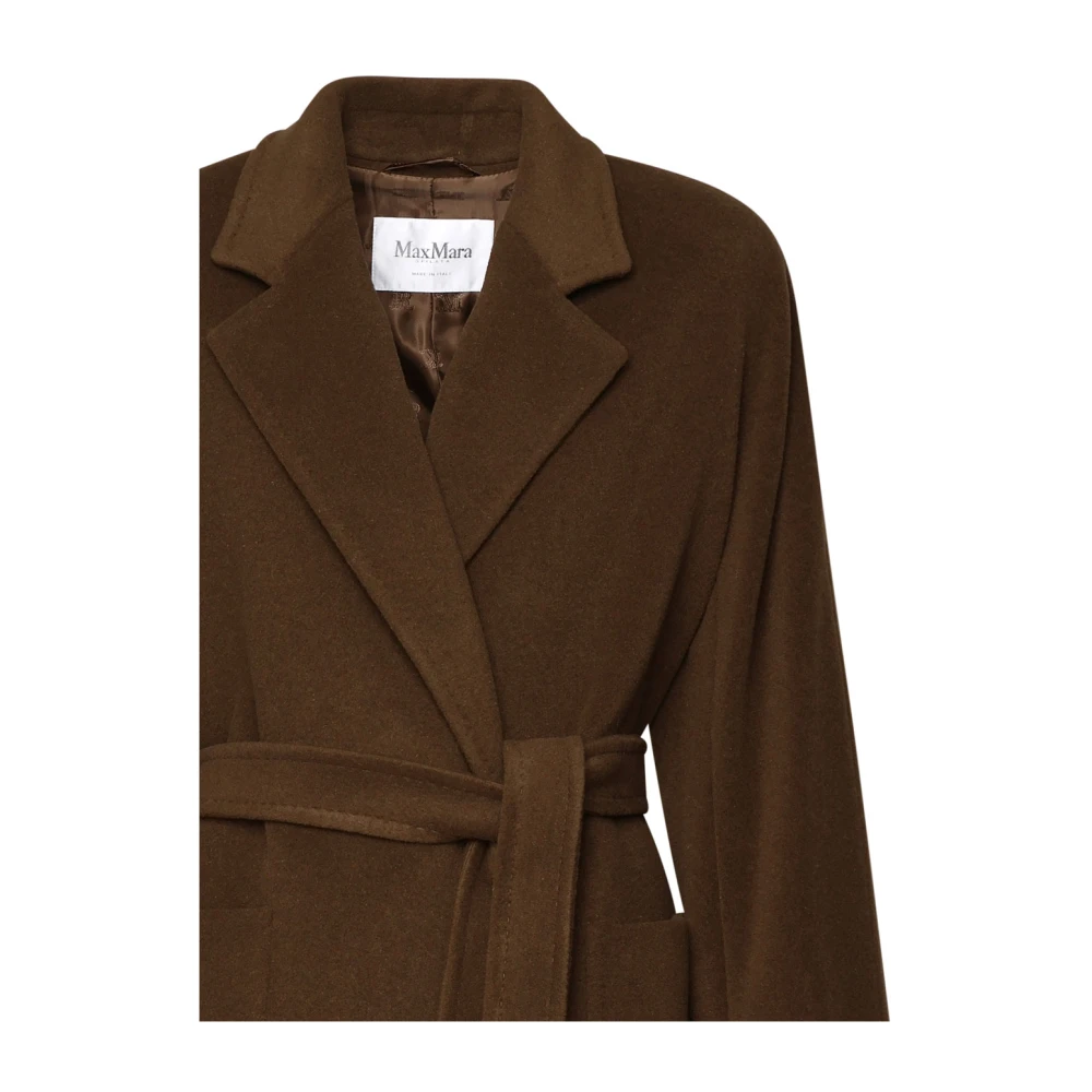 Max Mara Kameeljas met Tailleband Brown Dames