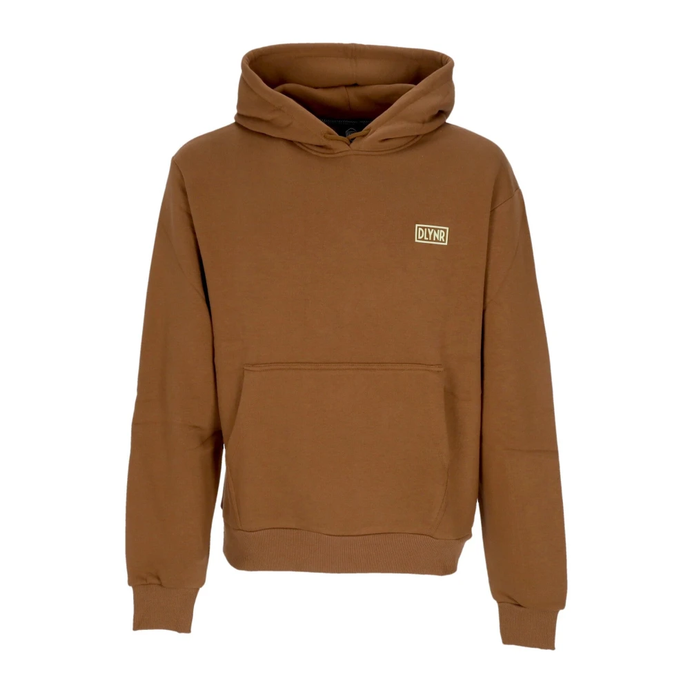 Dolly Noire Men's Brown Logo Back Hoodie Stylish
