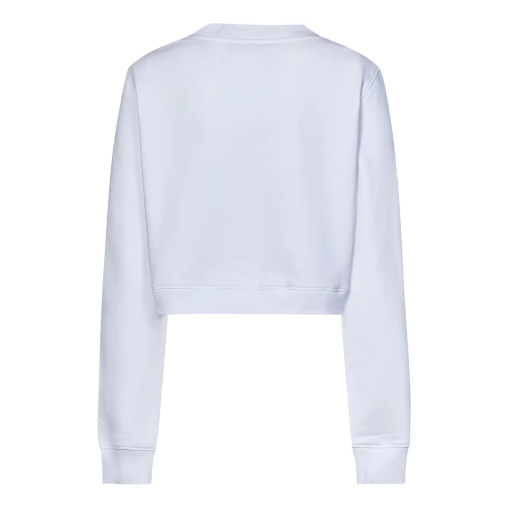 Moschino Witte Teddy Bear Print Sweatshirt White Dames
