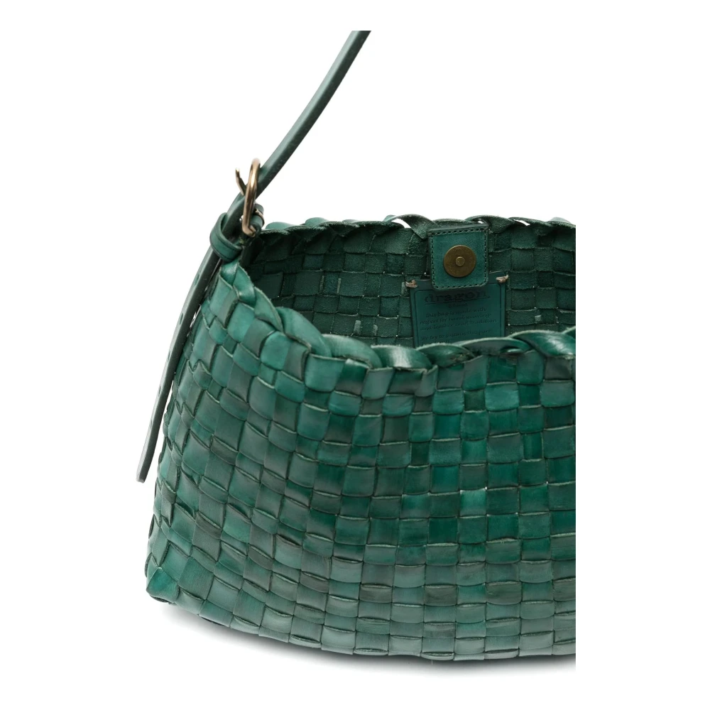 Dragon Diffusion Bosgroene Schoudertas met Magneetsluiting Green Dames