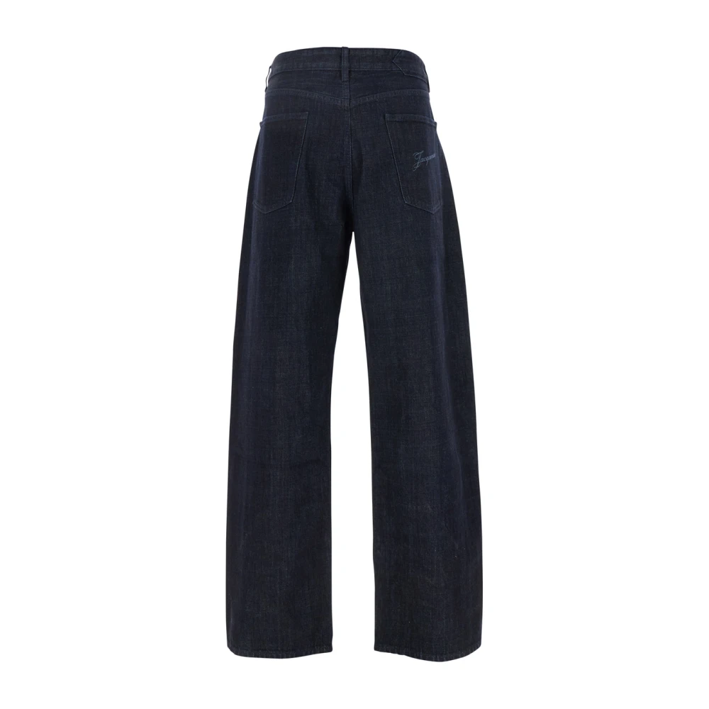 Jacquemus Blauwe Five Pocket Katoenen Jeans Blue Heren