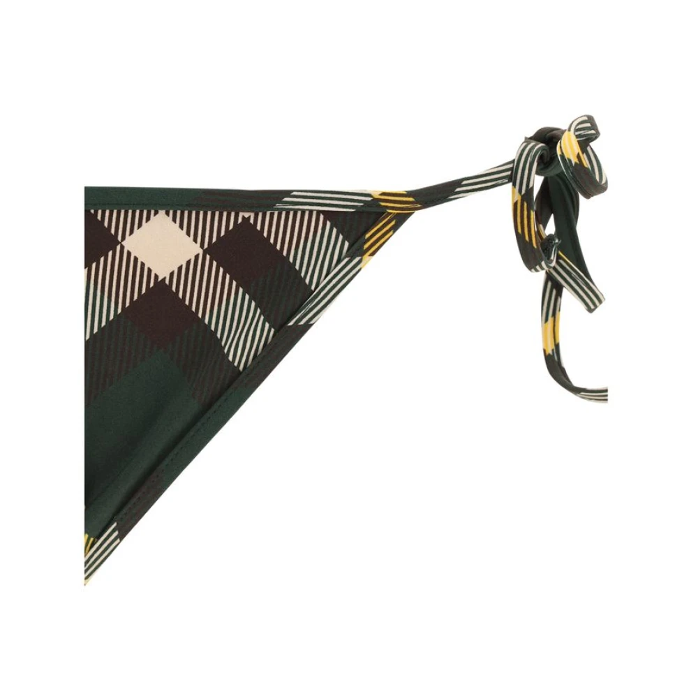 Burberry Klassieke Bikinislip met Strikbandjes Green Dames