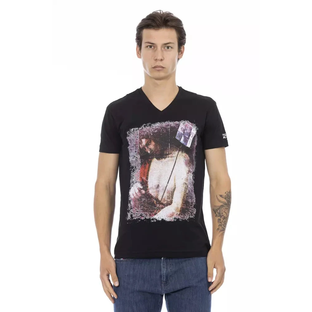 Trussardi Hombre Negro Camisetas, Talla: Xl