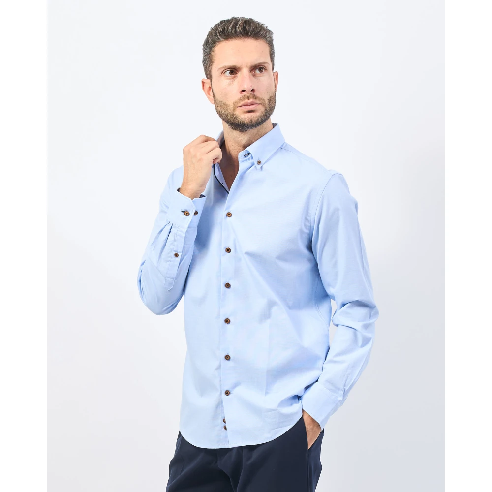 Bugatti Heldere Blauwe Klassieke Overhemd Blue Heren