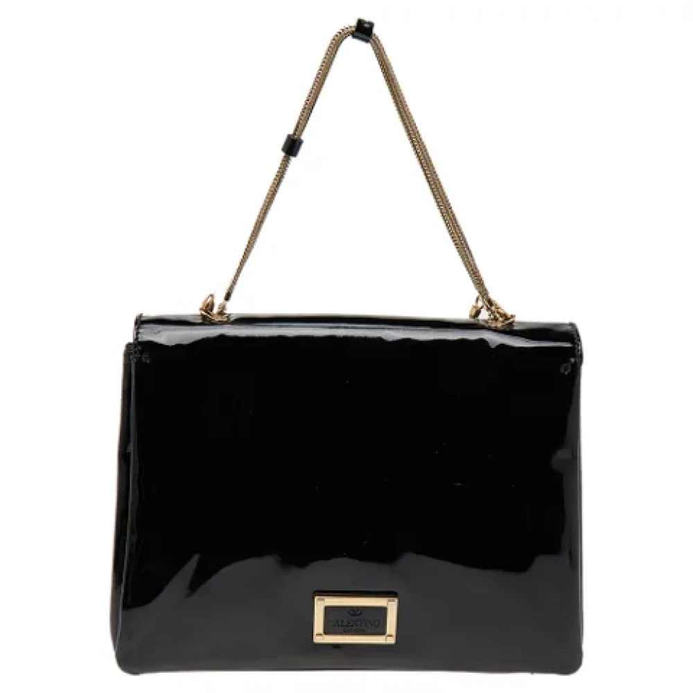 Valentino Vintage Pre-owned Leather shoulder-bags Black Dames
