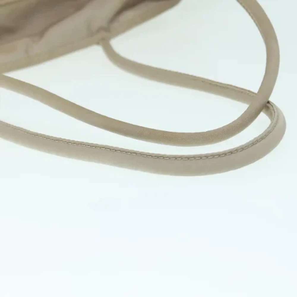 Prada Vintage Pre-owned Nylon prada-bags Beige Dames