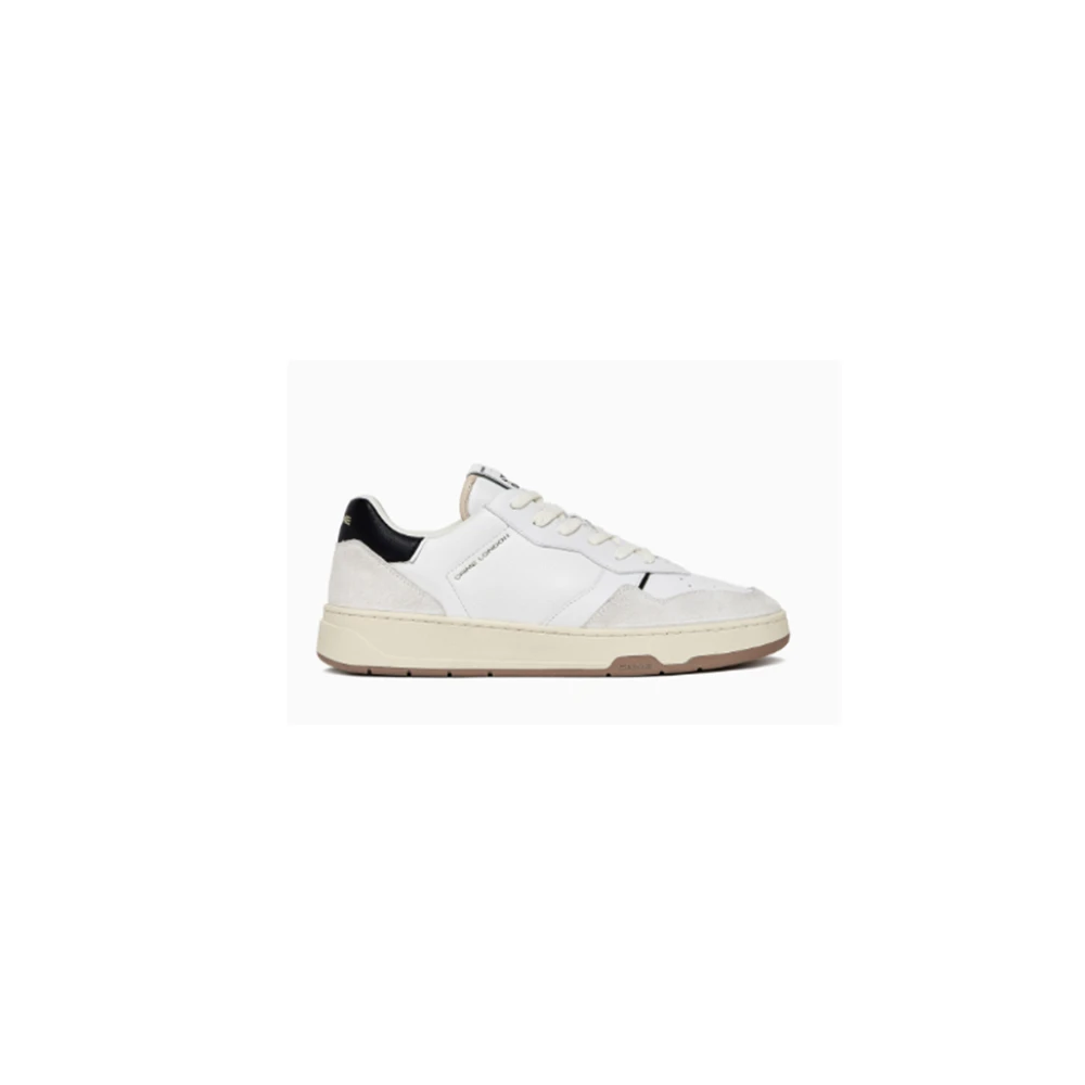 Crime London Tidlösa lädersneakers Vit/Svart White, Herr