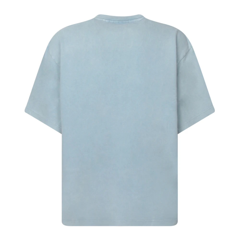 Axel Arigato Lichtblauw Distort Logo T-shirt Blue Heren