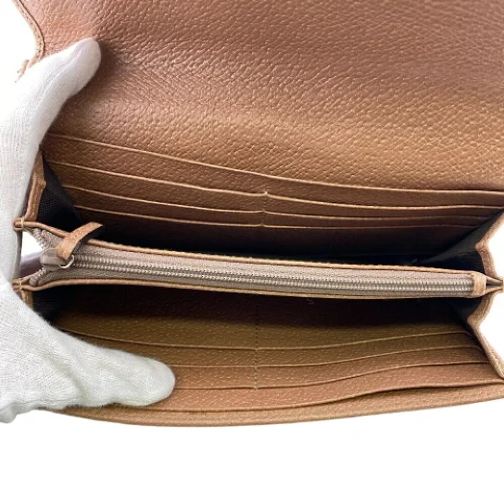 Gucci Vintage Pre-owned Canvas wallets Beige Dames