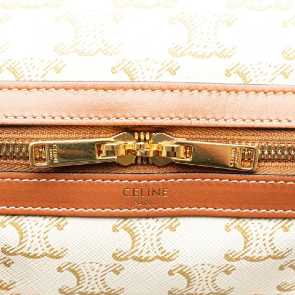 Celine Vintage Pre-owned Plastic shoulder-bags Brown Dames