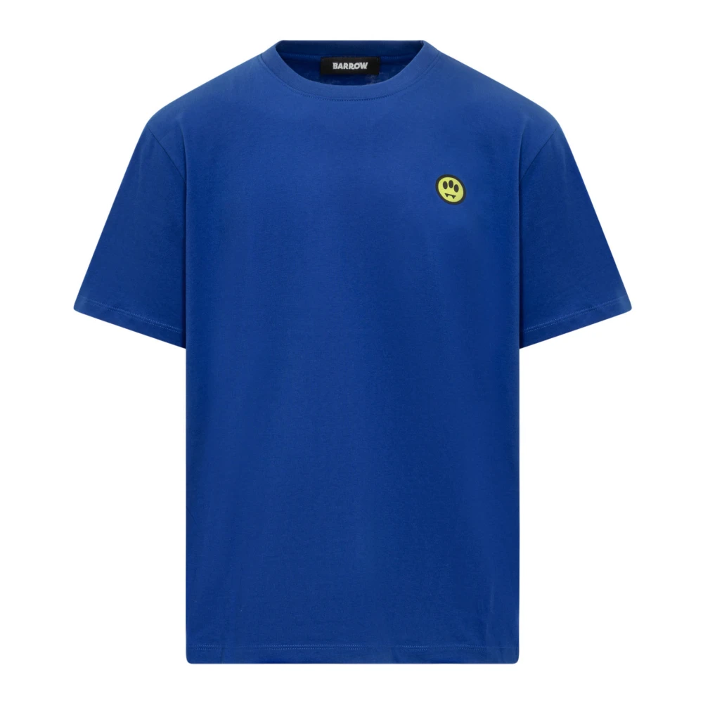 Barrow Logo Crewneck T-Shirt Blue Heren