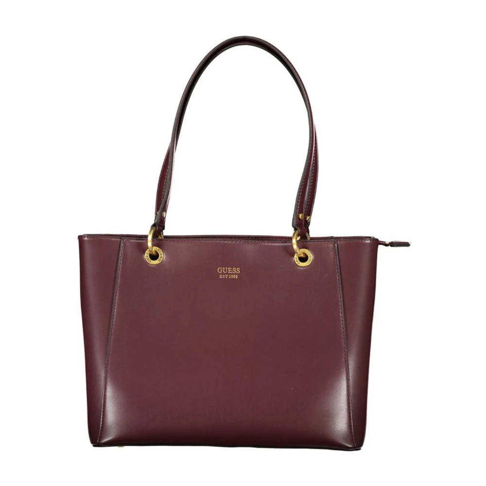 Guess Paarse Schoudertas met Meerdere Compartimenten Purple Dames