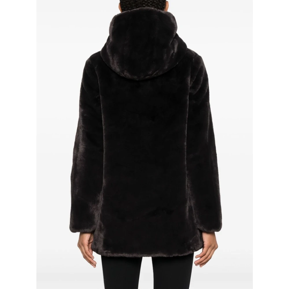 Save The Duck Omkeerbare Faux Fur Jas Brown Dames