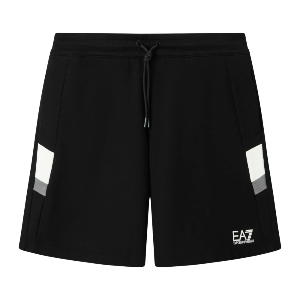 Emporio Armani Ea7 Hombre Negro Pantalones Cortos, Talla: S