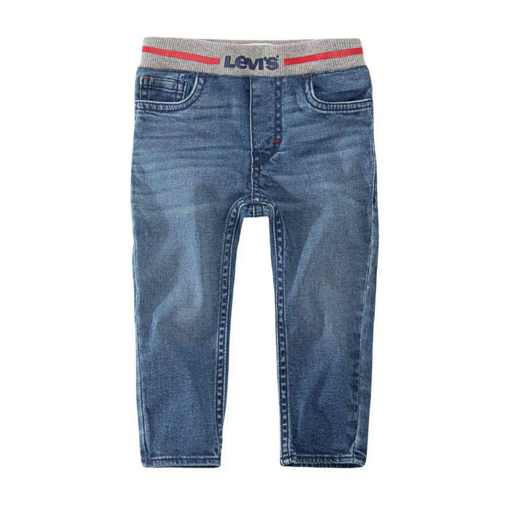 Levi's Boys Blue Skinny Jeans With Elastic Waistband