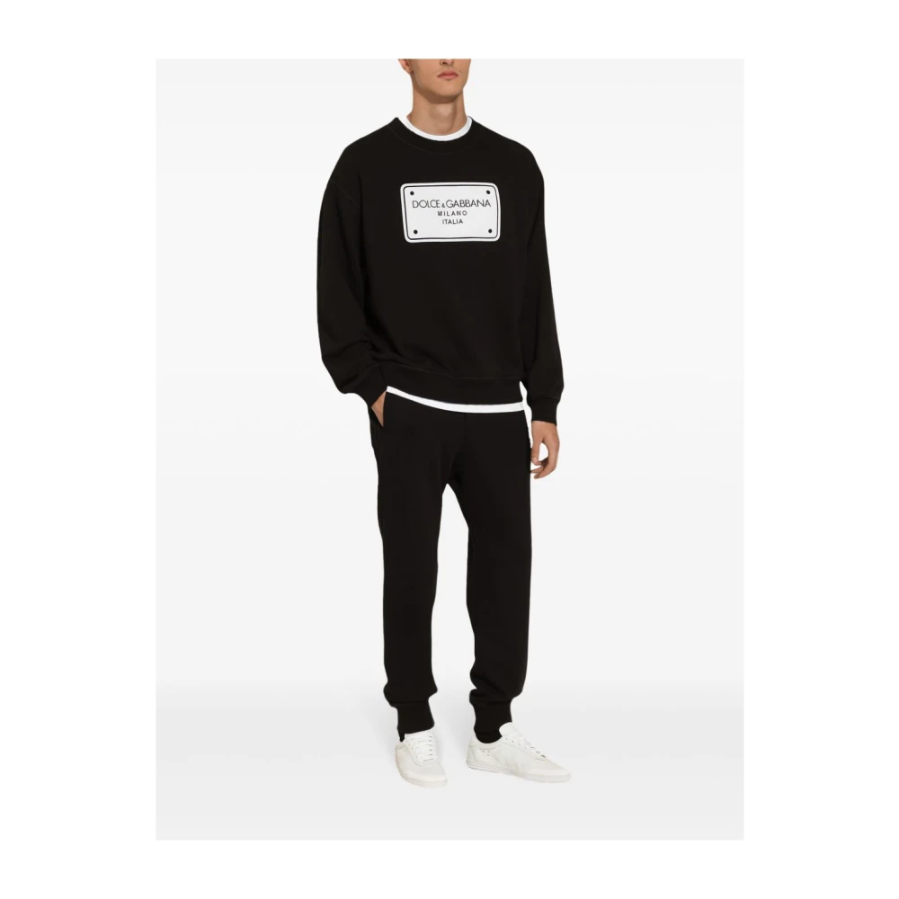 Dolce & Gabbana Zwarte Sweatshirt Aw24 Herenkleding Black Heren