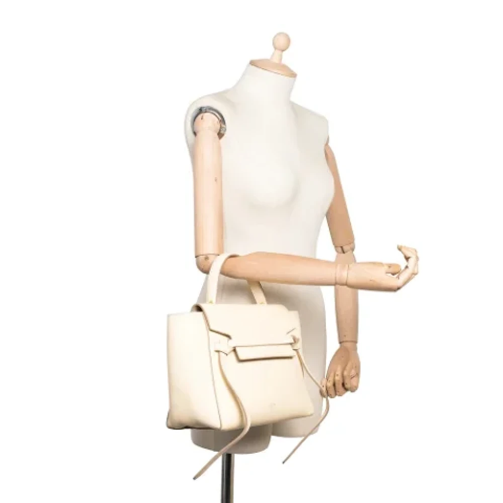 Celine Vintage Pre-owned Leather celine-bags Yellow Dames