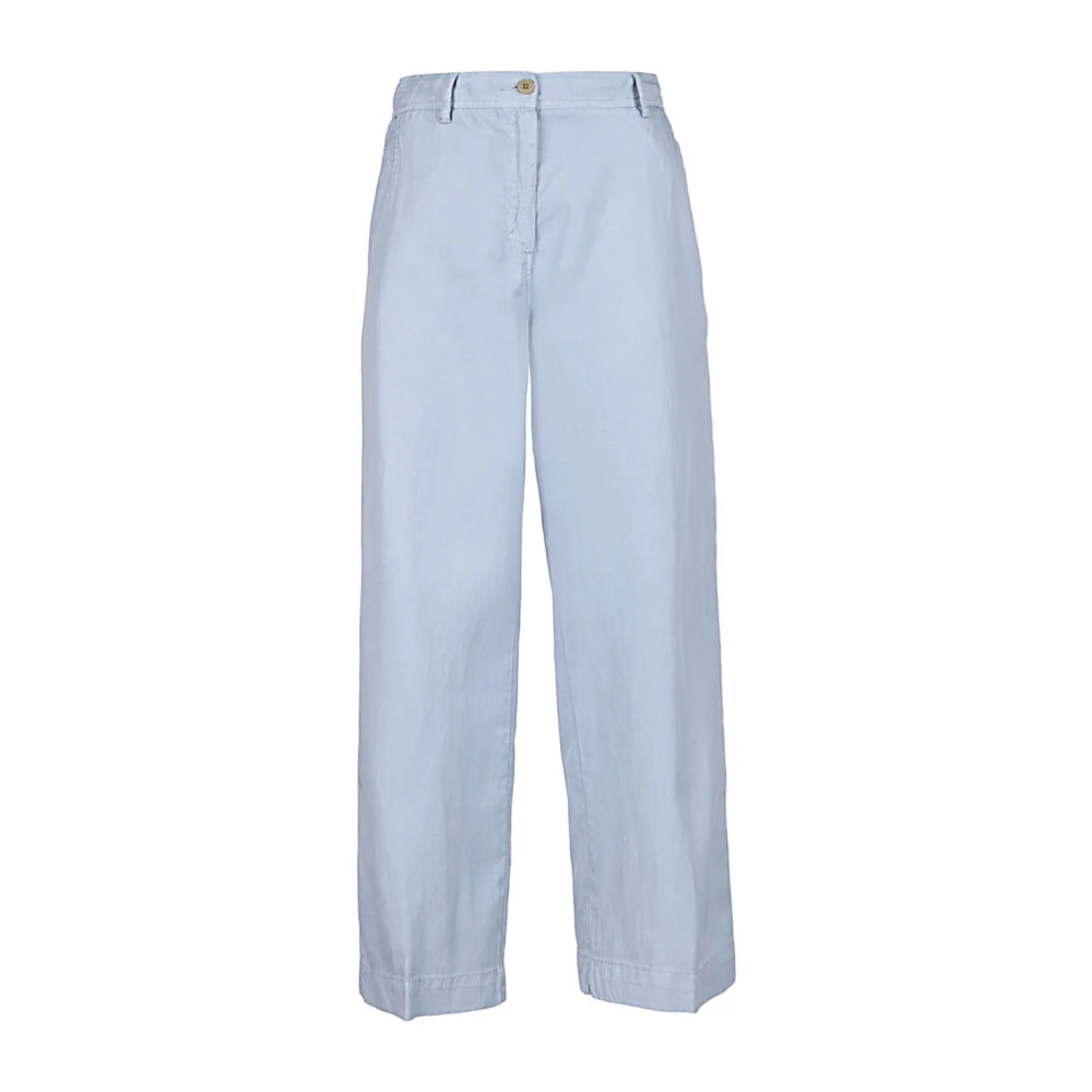 Skills & Genes Heldere blauwe cropped broek Blue Dames