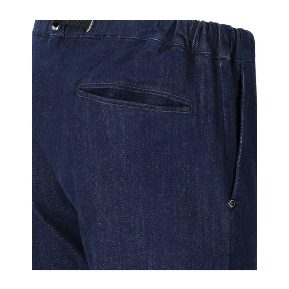 White Sand Blauwe denim broek met elastische tailleband Blue Heren