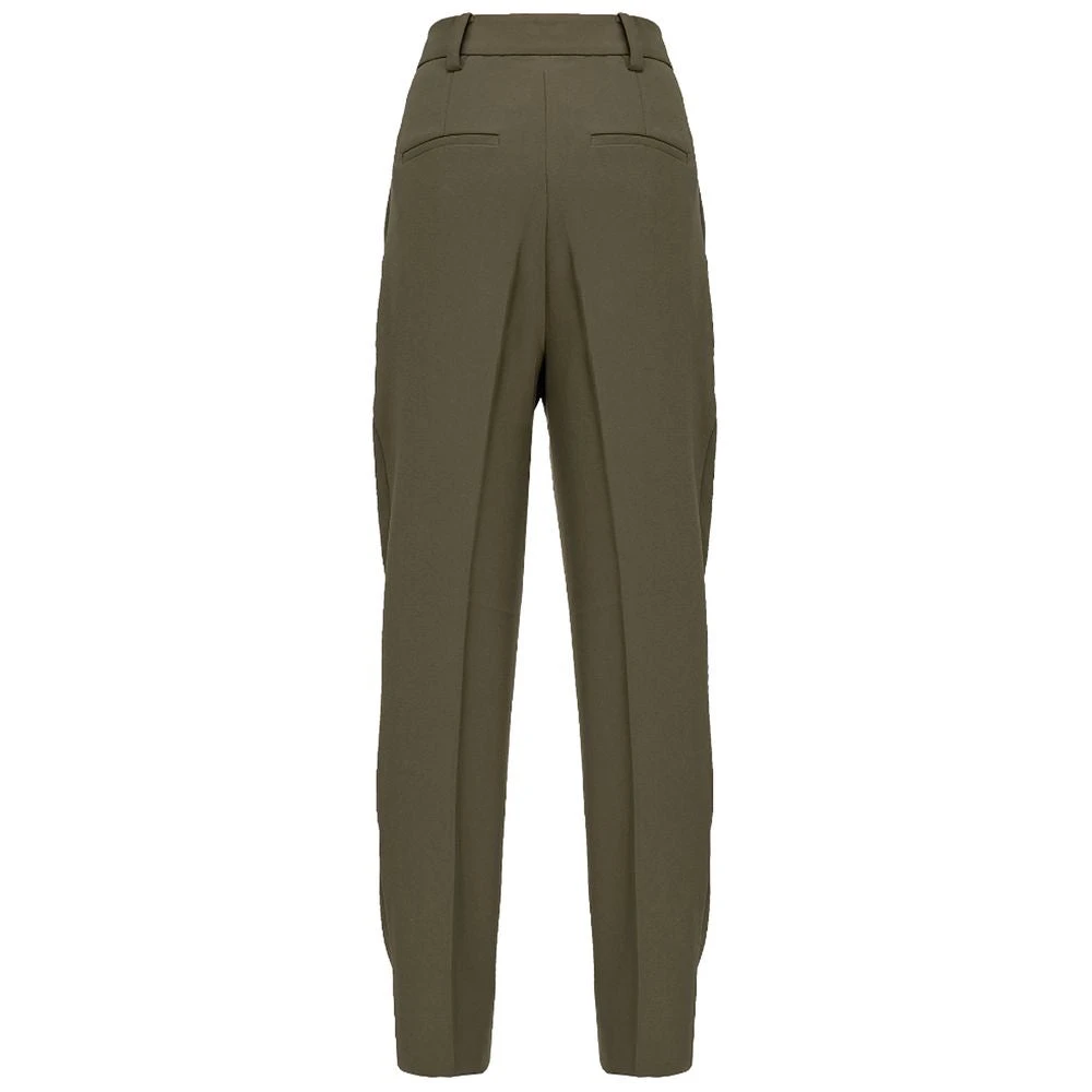 pinko Flowing Crepe Jeans Broek Green Dames