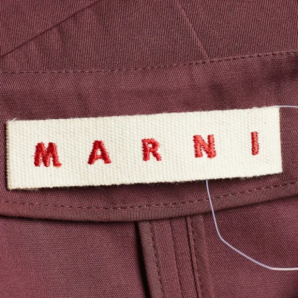 Marni Pre-owned Cotton outerwear Red Dames
