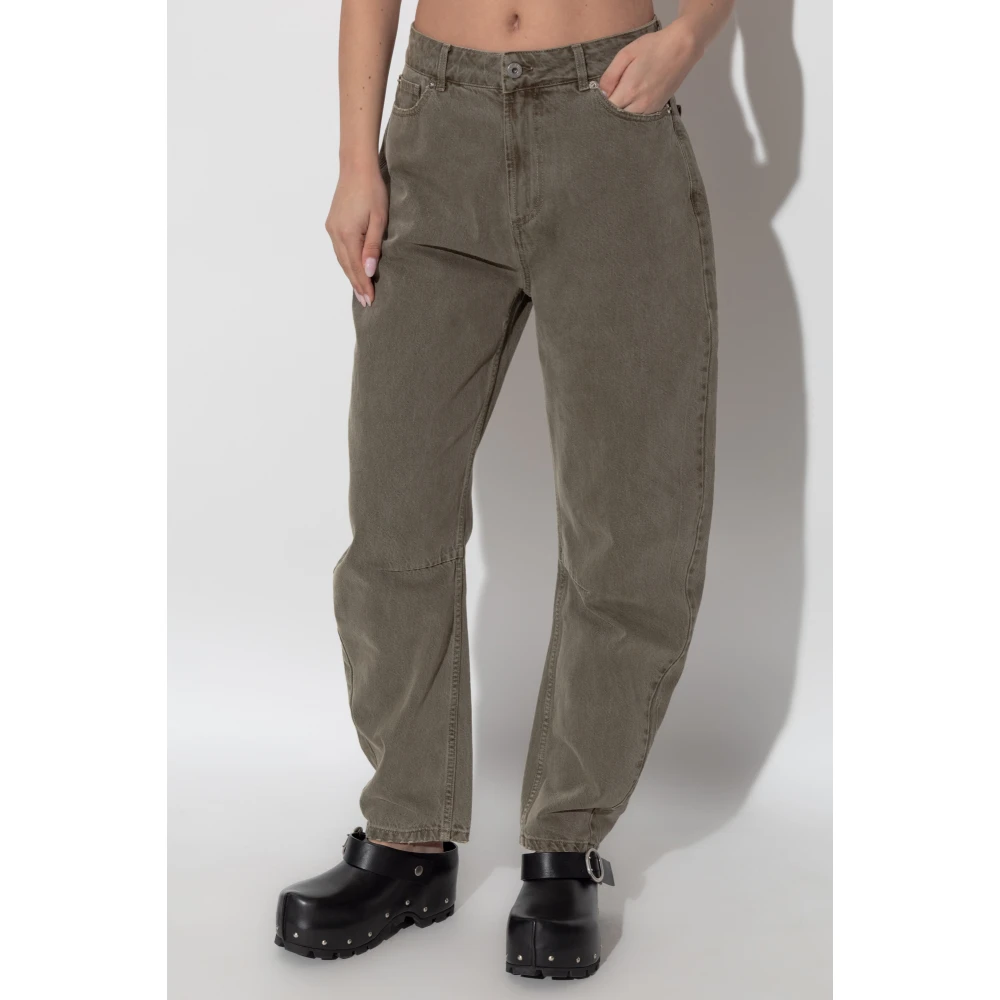 Halfboy Jeans met toelopende pijpen Gray Dames