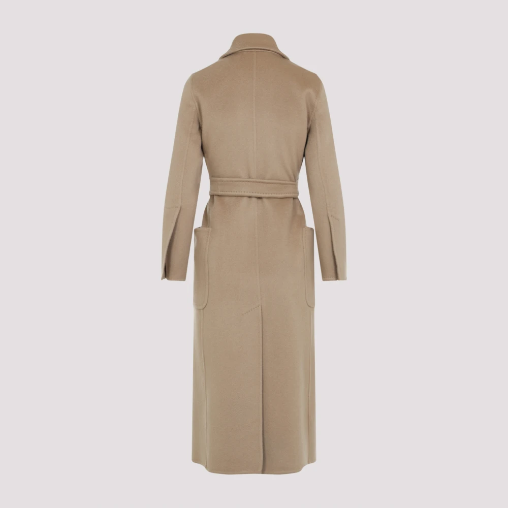 Max Mara Gebonden Kasjmierjas in Kameel Beige Dames