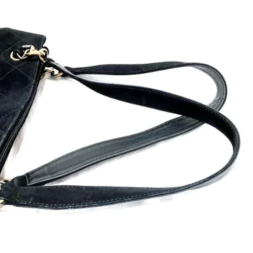 Chanel Vintage Pre-owned Leather totes Black Dames