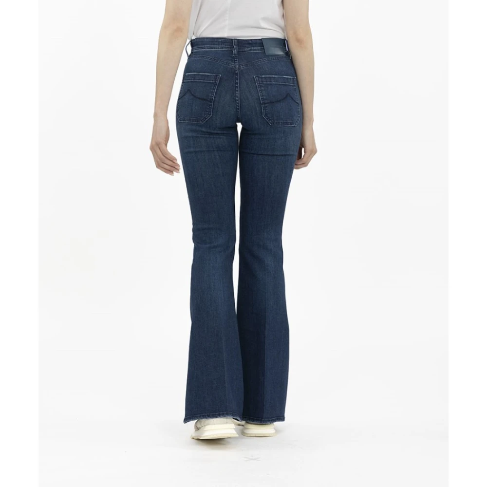 Jacob Cohën Hoge Taille Flare Jeans Blue Dames