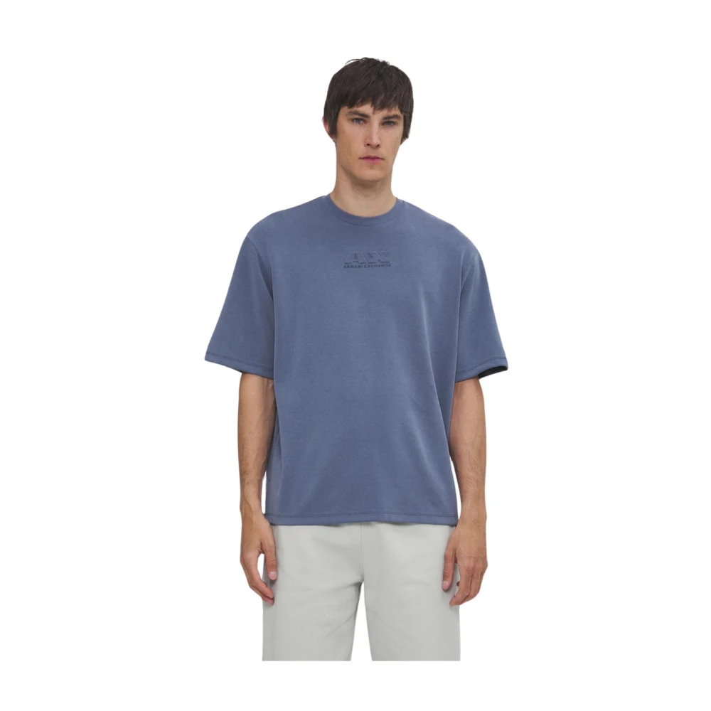Armani Exchange Basic Tee Blue Heren